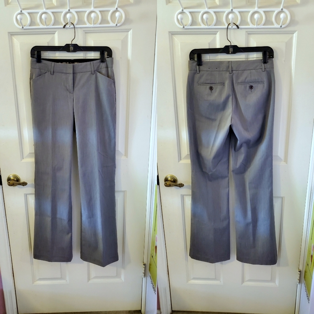 Express Editor Barely Boot Gray Dress Pant - 0R